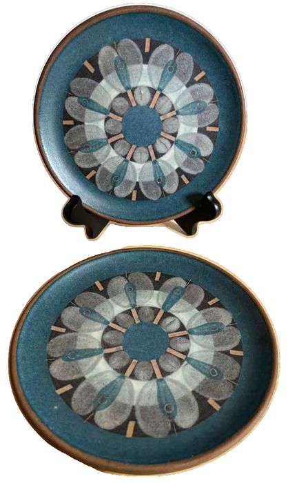 Pair of Kupfermuhle Ceramic Decorative Ceramic Plates