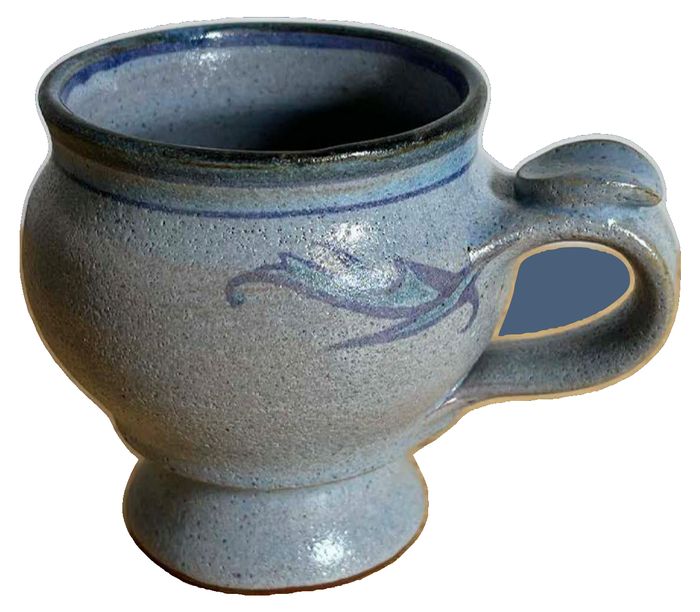 Handcrafted Studio Pottery Footed Ceramic Mug