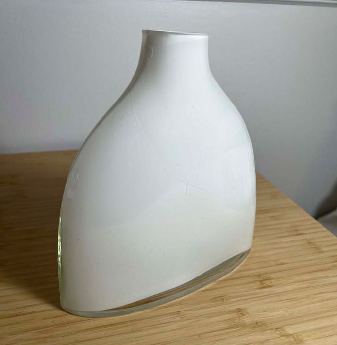 MCM Style White Vase