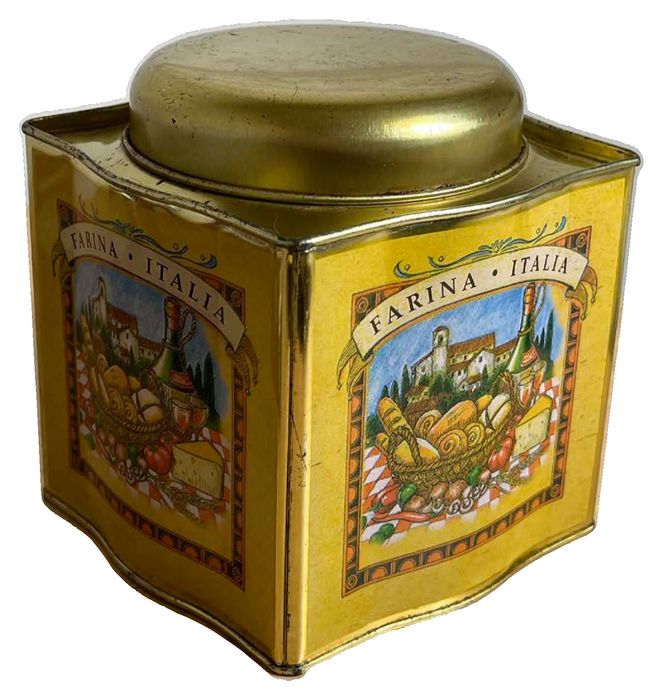 Vintage Metal Storage Tin